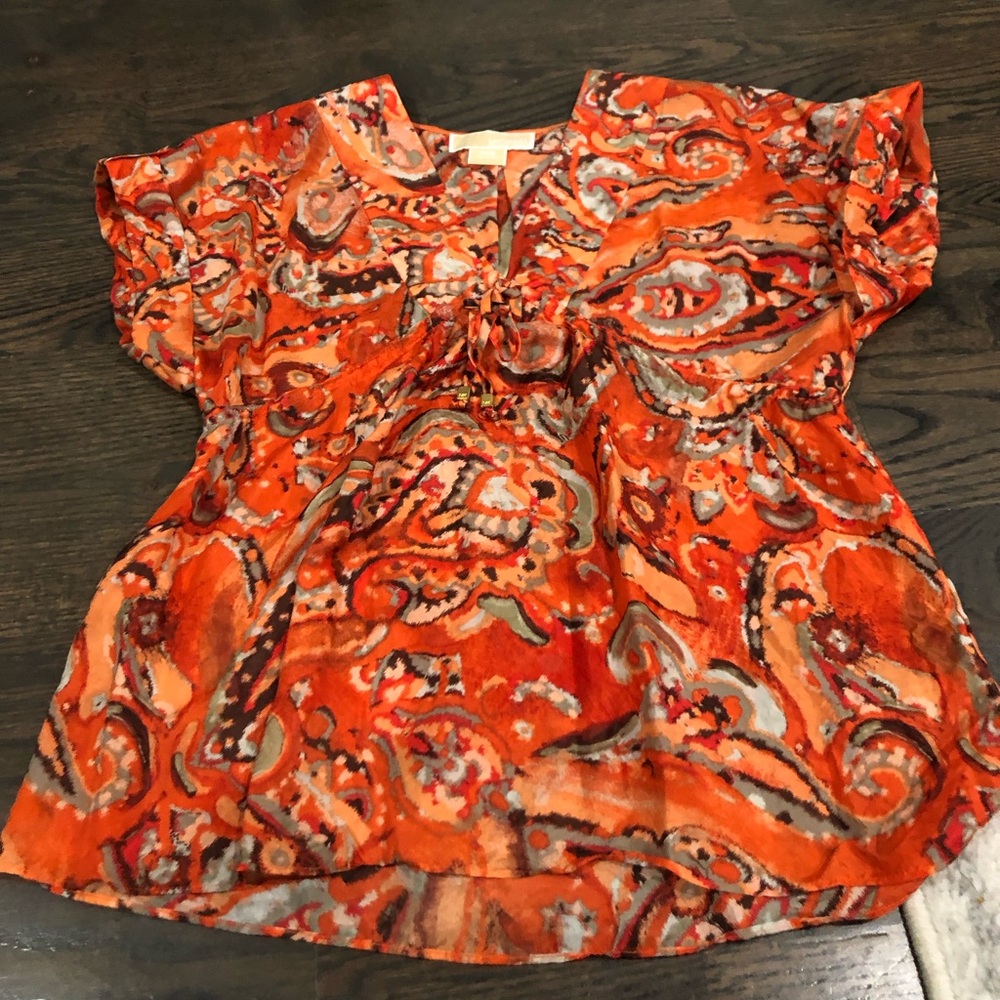 Michael Kors Silk Petite Top